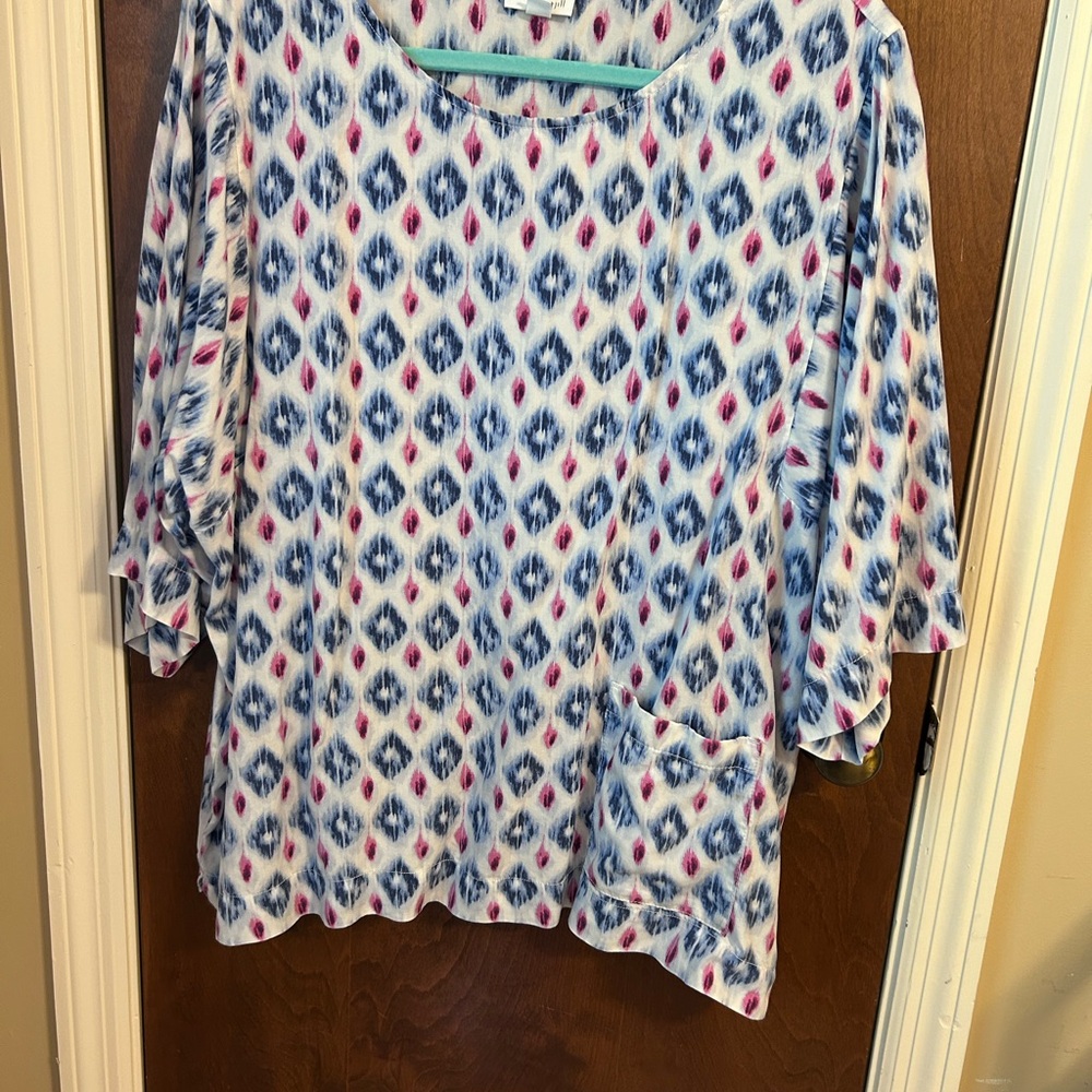 Pure Jill Patterned Blouse